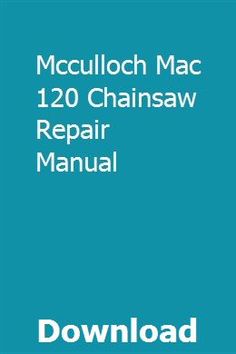 Mcculloch Pro Mac 850 Parts Manual On Au Ebay